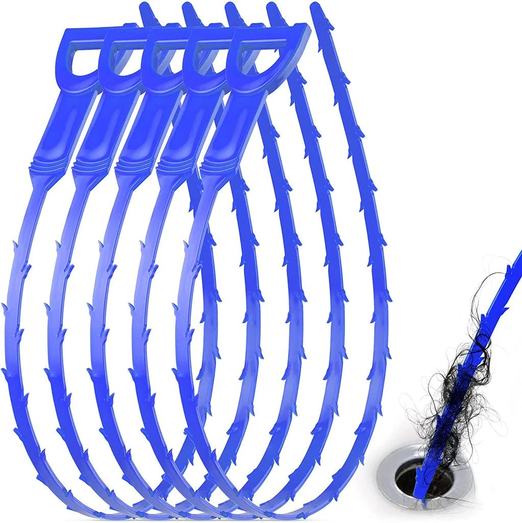 5 Pack Long Flexible Plumbing Snake Drain Clog Remover 商品