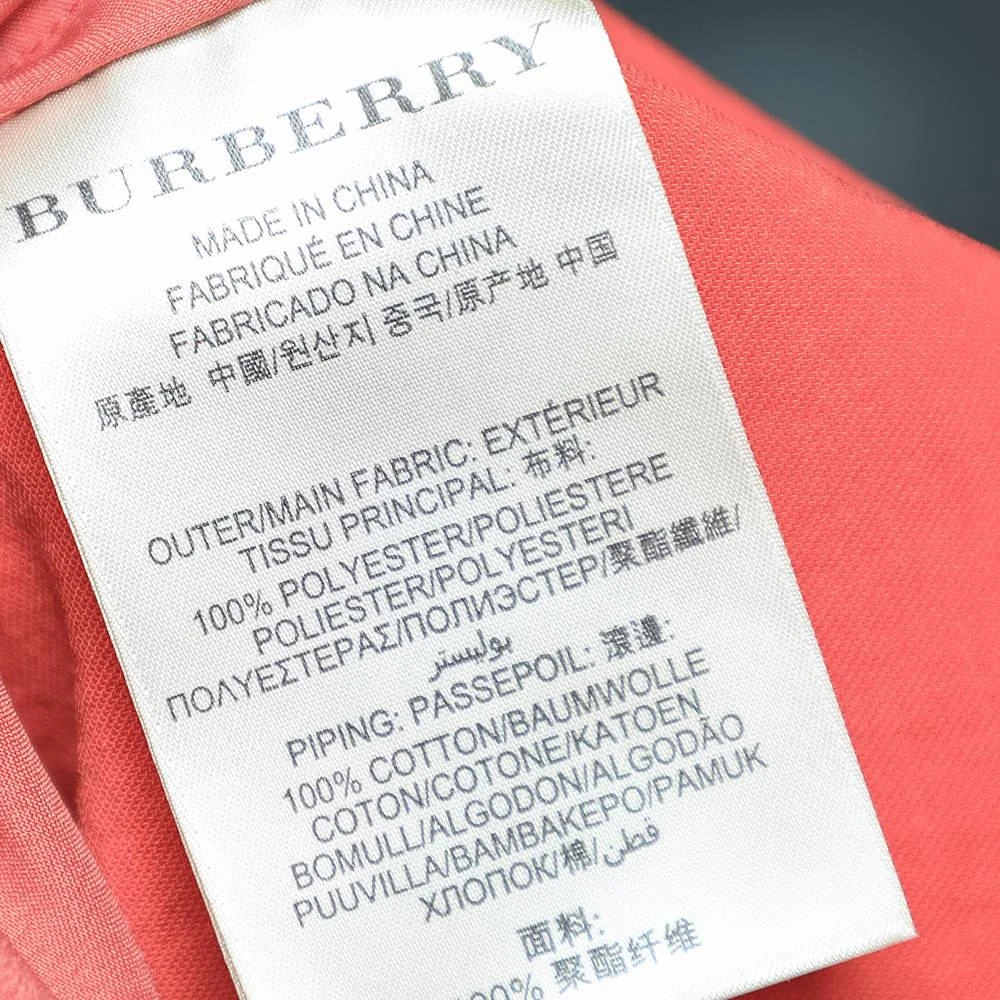 Burberry Brit Dark Orange Sleeveless Mini Dress S 商品