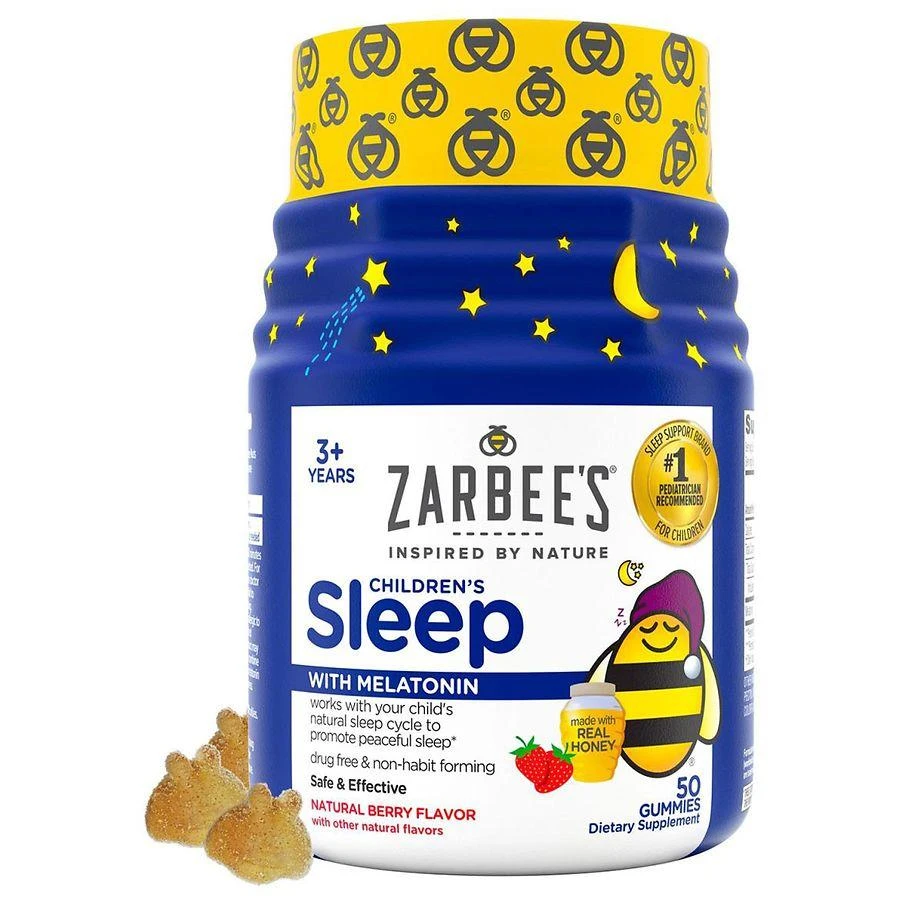商品ZarBee's Naturals|Children's Sleep Gummies With Melatonin Natural Berry, Fragrance-Free,价格¥164,第3张图片详细描述
