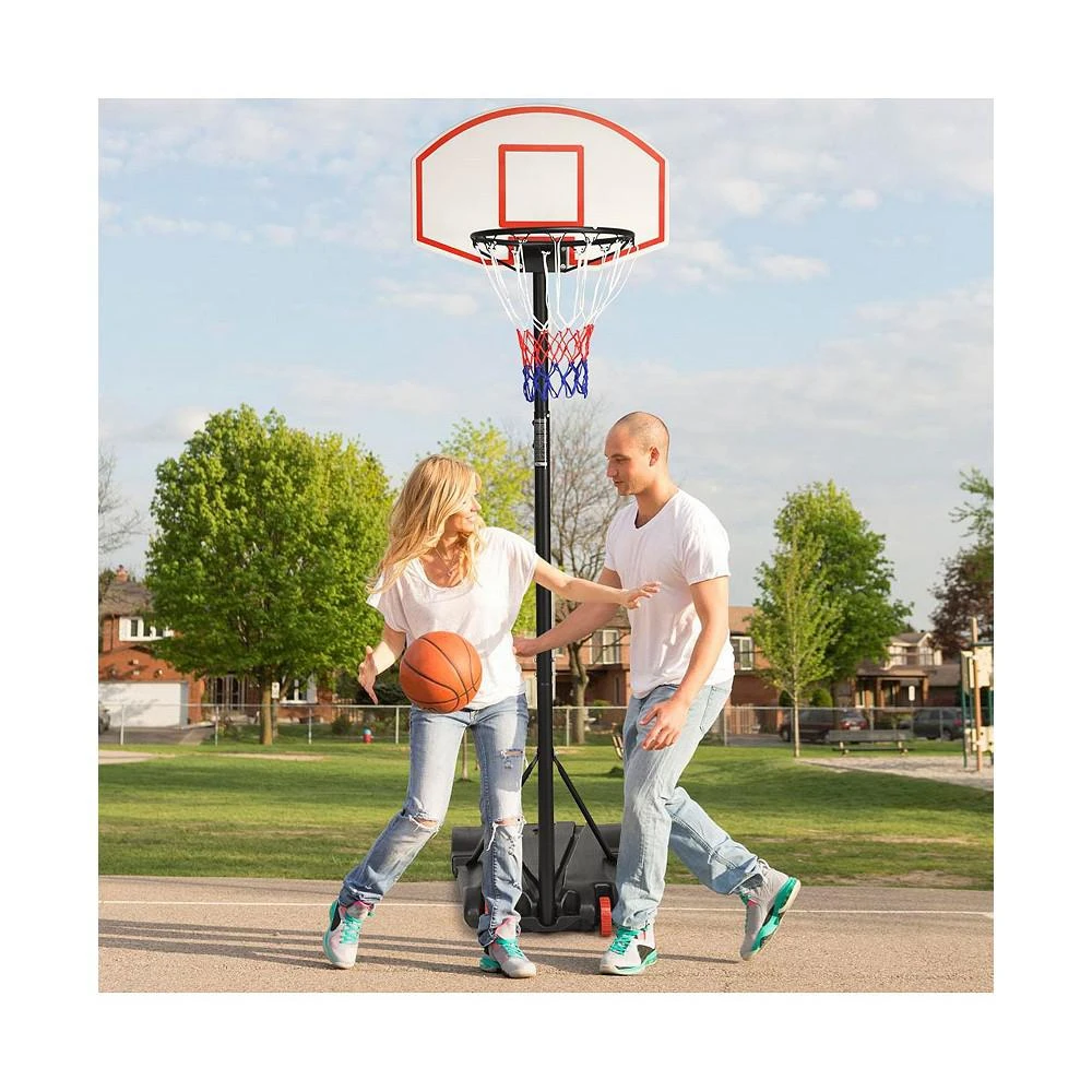 商品Costway|Adjustable Basketball Hoop System Stand Kid Indoor Outdoor Net Goal,价格¥536,第2张图片详细描述