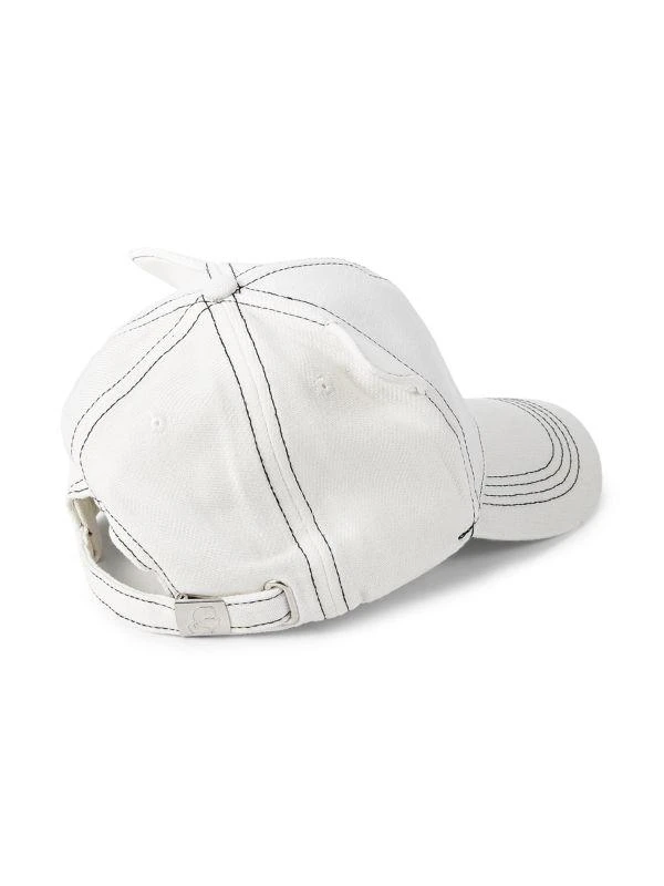 商品Karl Lagerfeld Paris|Exposed Seam Linen Blend Baseball Cap,价格¥153,第2张图片详细描述