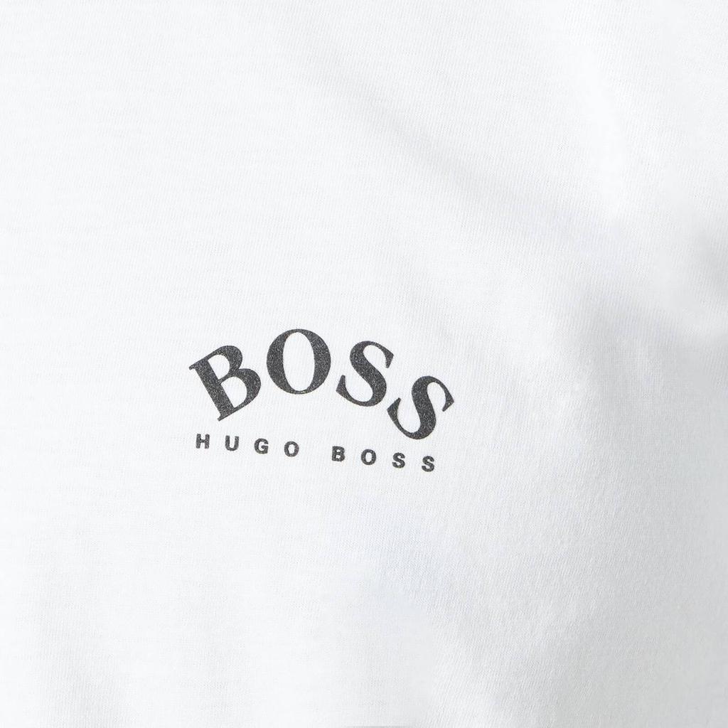 BOSS Green Men's Curved T-Shirt - White商品第4张图片规格展示