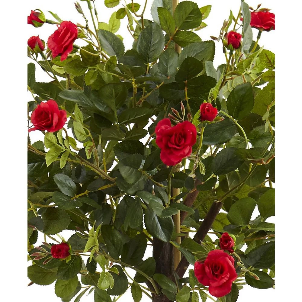 商品NEARLY NATURAL|3' Rose Topiary Silk Tree,价格¥729,第3张图片详细描述