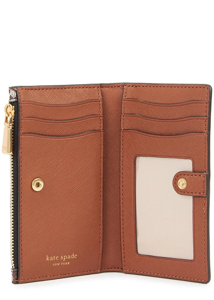 商品Kate Spade|Spade Flower-jacquard coated canvas wallet,价格¥681,第3张图片详细描述