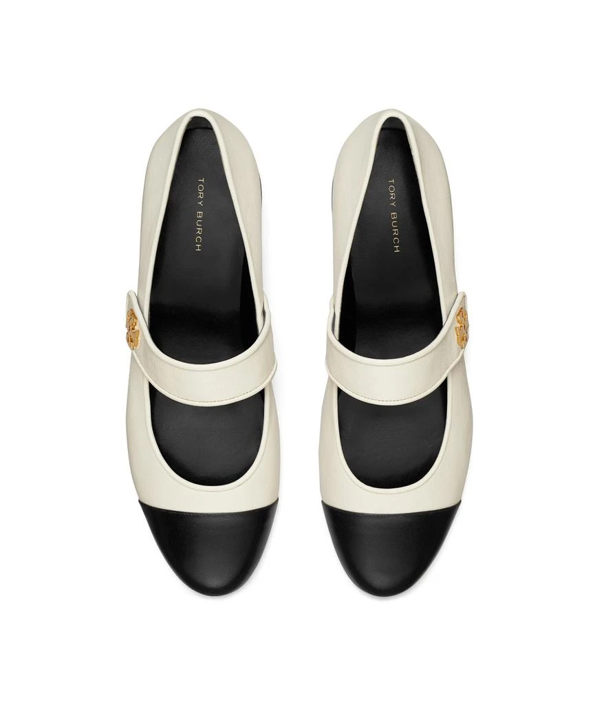 商品Tory Burch|Cap-Toe Mary Jane Heel Ballet 25mm,价格¥2262,第2张图片详细描述