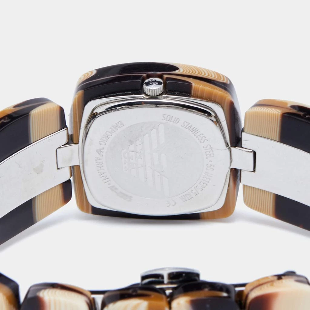 商品[二手商品] Emporio Armani|Emporio Armani Champagne Acrylic Stainless Steel Donna AR1305 Women's Wristwatch 27 mm,价格¥938,第4张图片详细描述