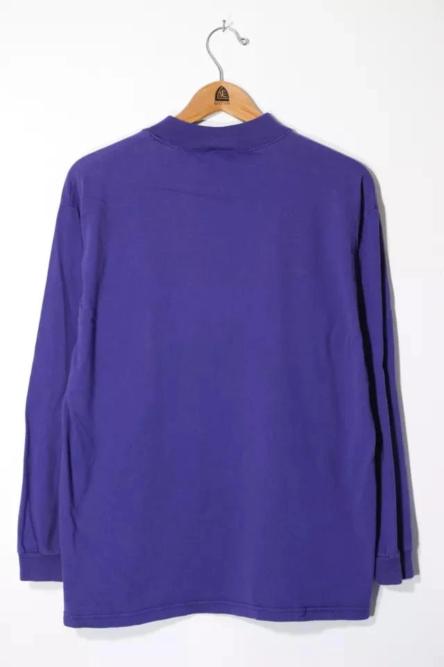 商品Urban Outfitters|Vintage NFL Minnesota Vikings Embroidered Mock Turtle Neck Long Sleeve T-shirt,价格¥747,第3张图片详细描述