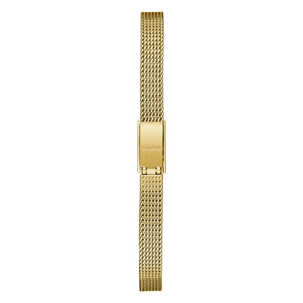 商品GUESS|Women's Gold-Tone Glitz Stainless Steel Mesh Bracelet Watch, 22mm,价格¥674,第3张图片详细描述