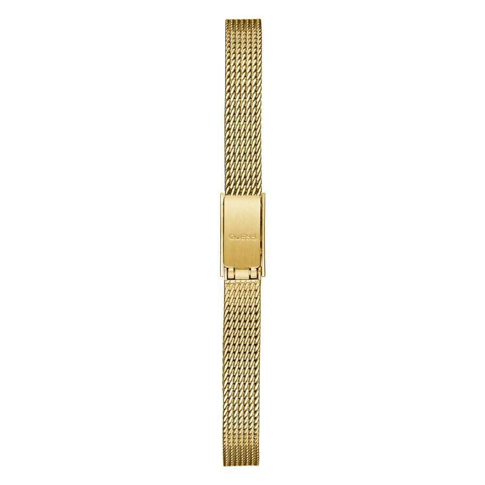 商品GUESS|Women's Gold-Tone Glitz Stainless Steel Mesh Bracelet Watch, 22mm,价格¥898,第5张图片详细描述
