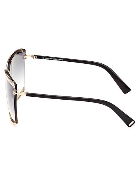 Elle 71MM Square Sunglasses商品第4张图片规格展示