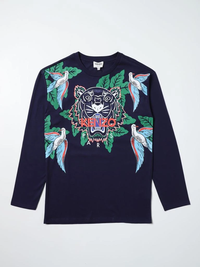 商品Kenzo|Kenzo Junior T-shirt with Tiger Kenzo Paris logo,价格¥533,第1张图片