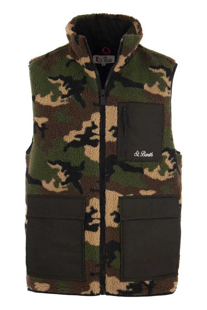 商品Mc2 Saint Barth|SHERPA WAISTCOAT WITH PATCH POCKETS,价格¥1293,第1张图片