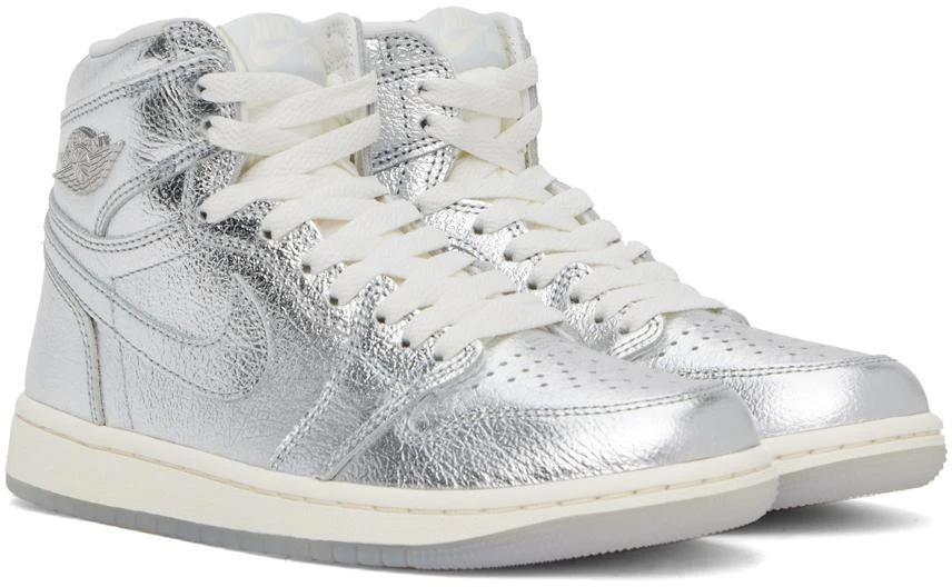 商品Jordan|Silver Air Jordan 1 High OG Sneakers,价格¥1499,第4张图片详细描述