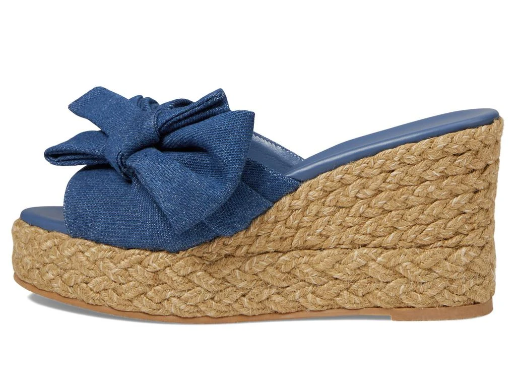 商品Stuart Weitzman|Loveknot Espadrille Wedge Slide,价格¥1608,第4张图片详细描述