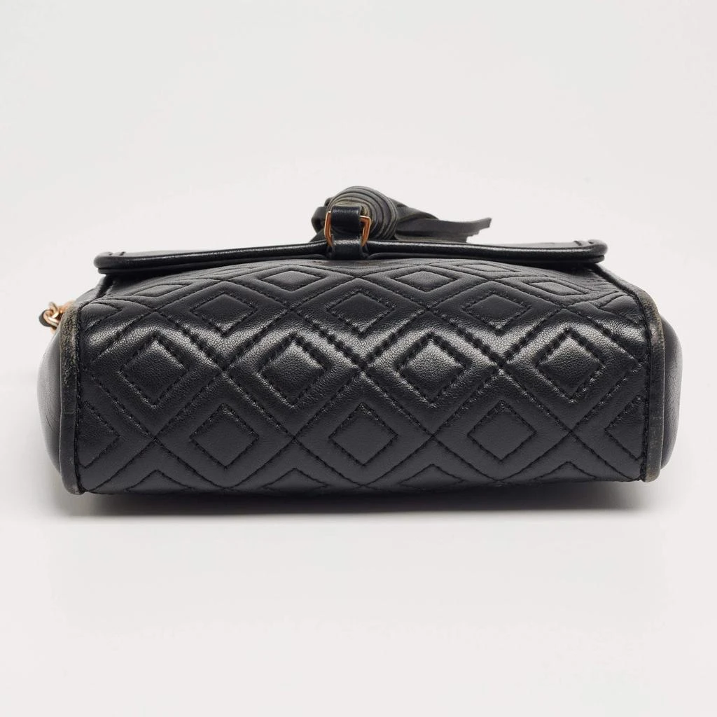 Tory Burch Black Leather Fleming Tassel Crossbody Bag  商品