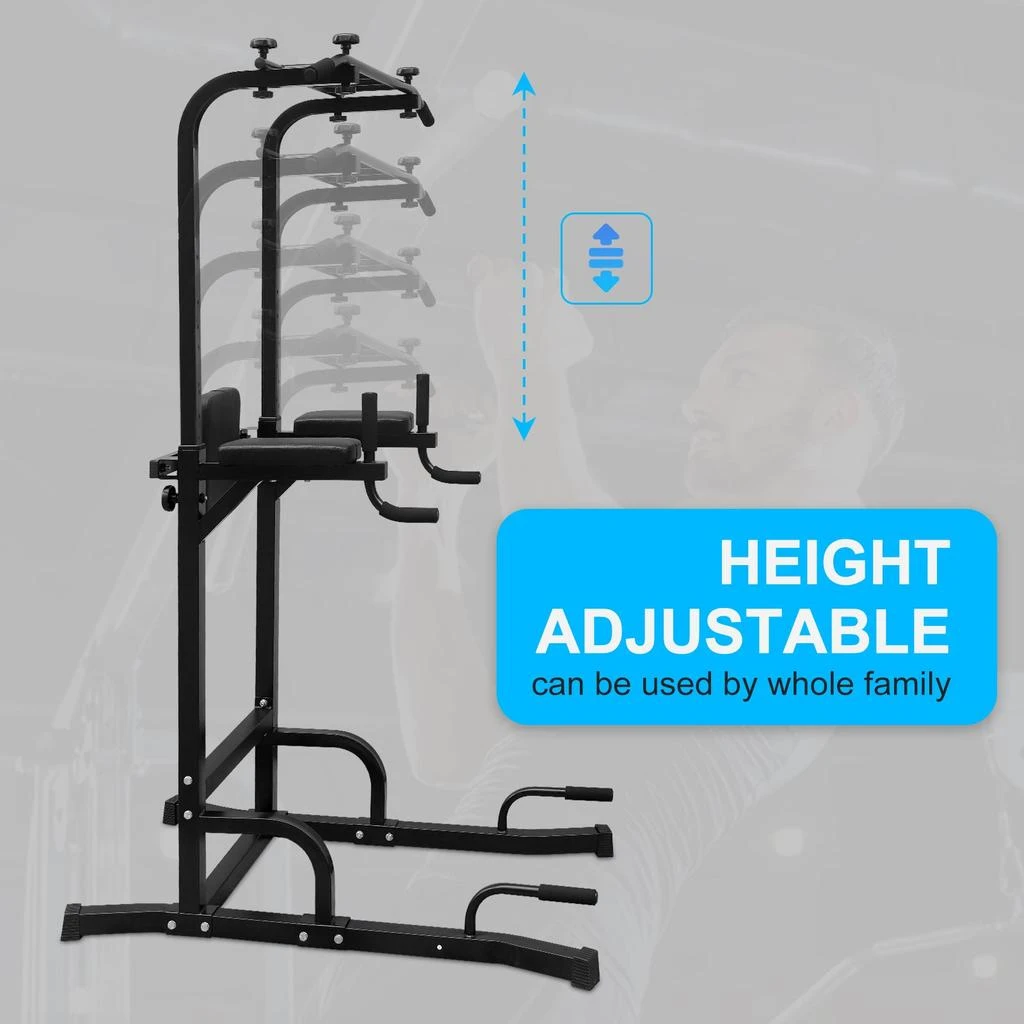 商品Streamdale Furniture|Streamdale Multi-functional Power Tower for Home Gym Pull-ups,价格¥2489,第4张图片详细描述