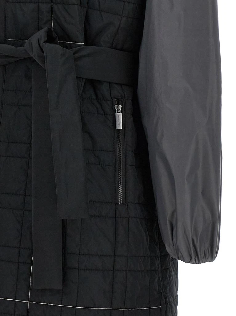 商品Fabiana Filippi|Double Layer Coat Coats, Trench Coats Black,价格¥6310,第5张图片详细描述