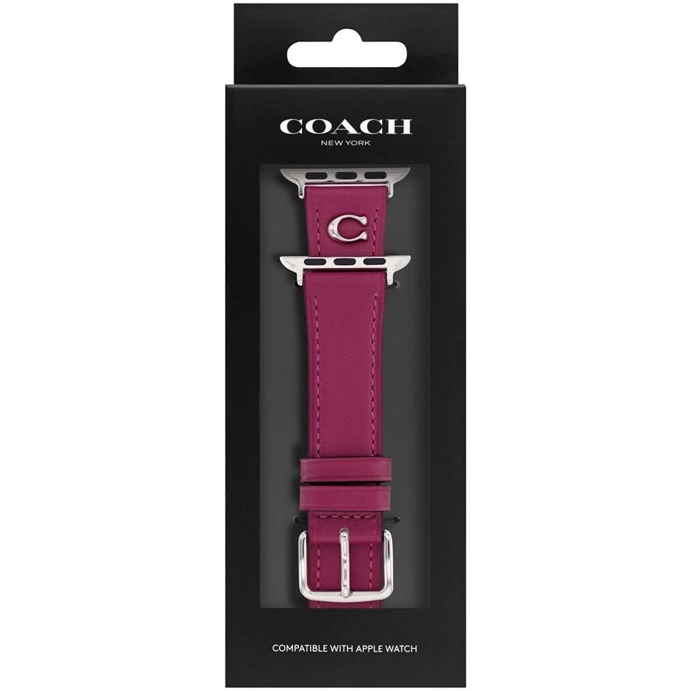 商品Coach|Hyacinth Leather Apple Strap, 38, 40, 41mm,价格¥716,第2张图片详细描述