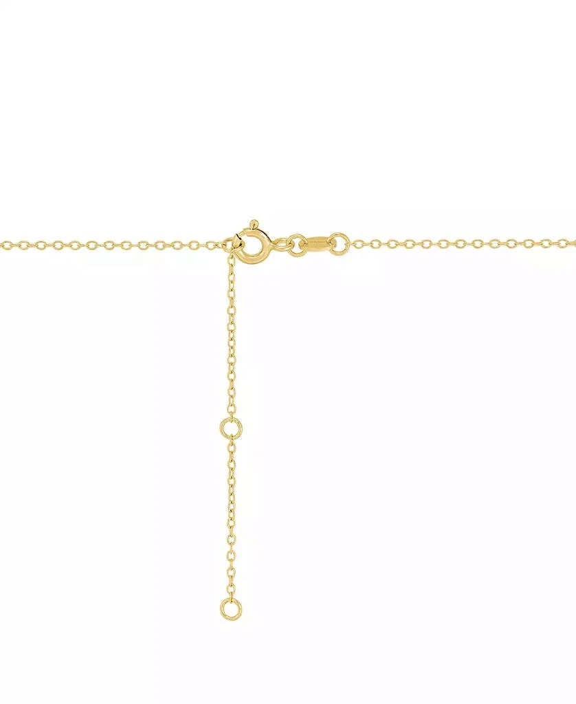商品Macy's|Diamond Basketball Mom Pendant Necklace (1/20 ct. t.w.) in Sterling Silver or 14k Gold-Plated Sterling Silver, 16" + 2" extender,价格¥654,第4张图片详细描述