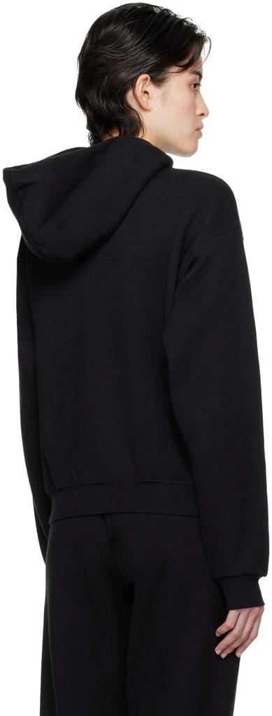商品SKIMS|Black Cotton Fleece Classic Hoodie,价格¥571,第3张图片详细描述