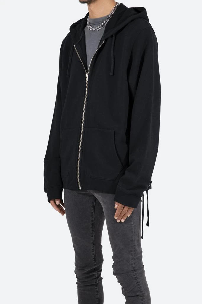 商品[国内直发] MNML|Laced Zip Up Hoodie - Black,价格¥386,第2张图片详细描述