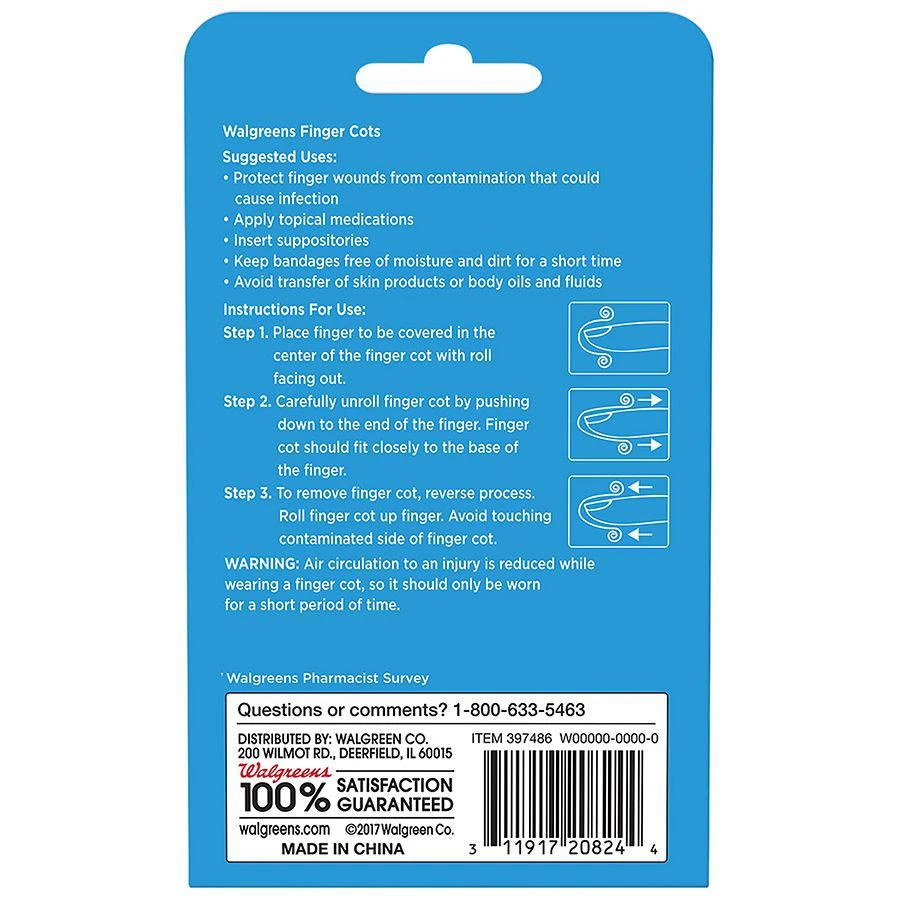 商品Walgreens|Finger Cots Small,价格¥73,第2张图片详细描述