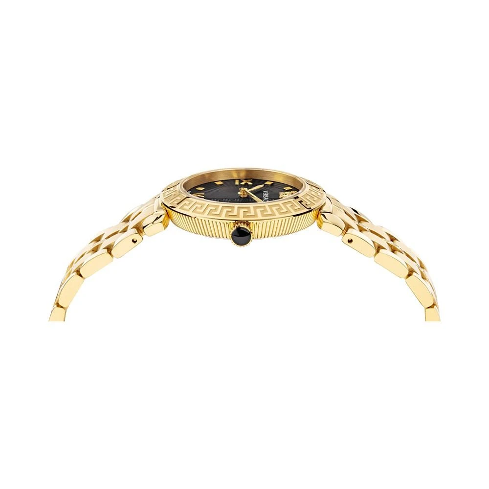 商品Versace|Women's Swiss Greca Icon Gold Ion Plated Stainless Steel Bracelet Watch 36mm,价格¥7043,第2张图片详细描述