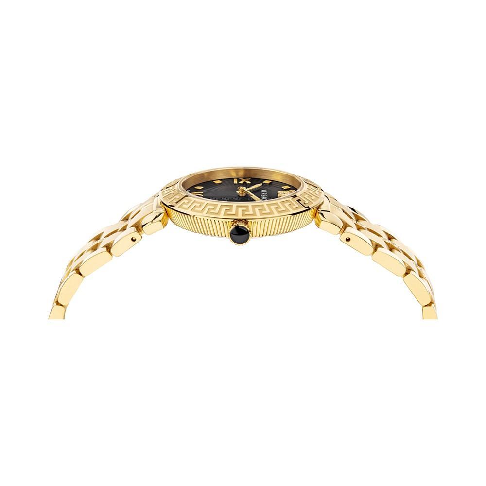商品Versace|Women's Swiss Greca Icon Gold Ion Plated Stainless Steel Bracelet Watch 36mm,价格¥9919,第4张图片详细描述