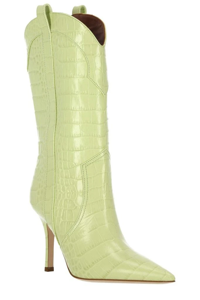 商品Paris Texas|Paris Texas Crocodile-Embossed Pointed-Toe Boots,价格¥2364,第2张图片详细描述