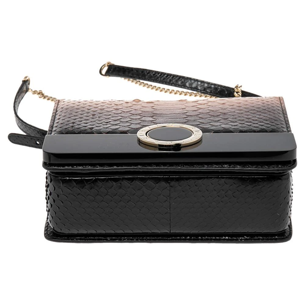 商品[二手商品] BVLGARI|Bvlgari Ombre Pink/Black Python And Perspex Bulgari Chain Crossbody Bag,价格¥3559,第5张图片详细描述