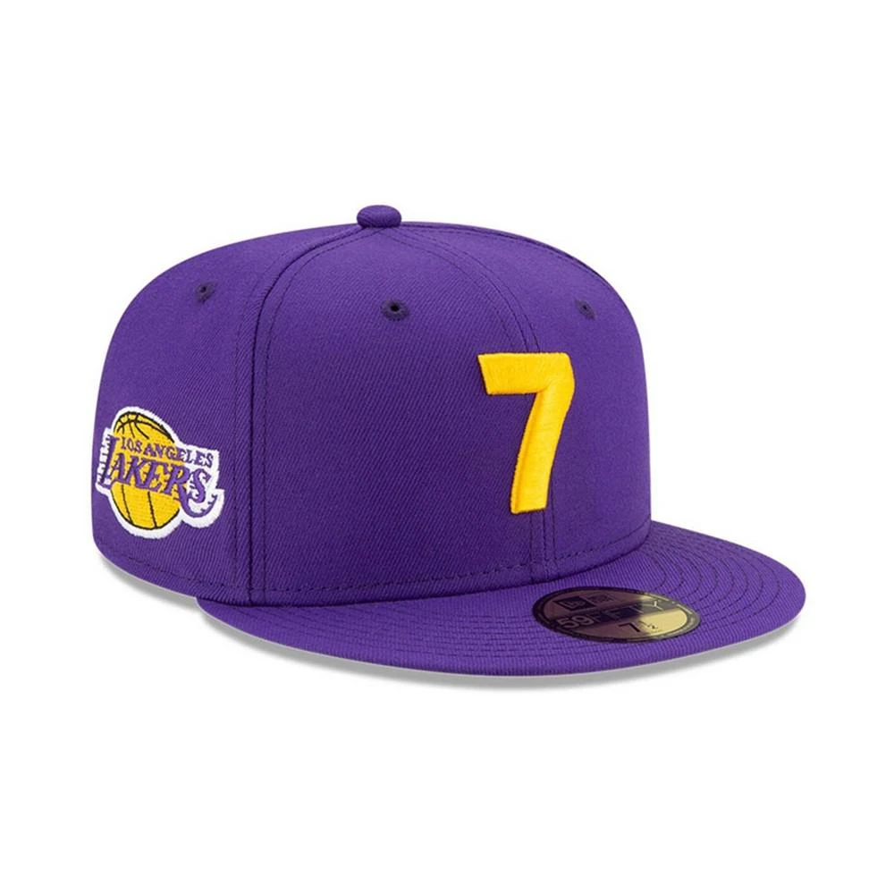 商品New Era|Men's Purple Los Angeles Lakers 7 OTC 59FIFTY Fitted Hat,价格¥301,第1张图片