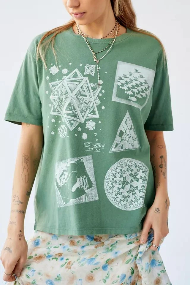 商品Urban Outfitters|M.C. Escher Collage Tee,价格¥114,第1张图片