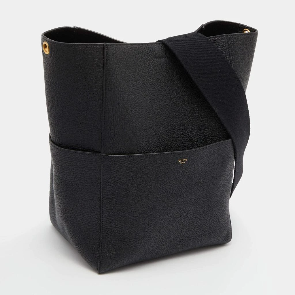 商品[二手商品] Celine|Celine Black Grained Leather Seau Sangle Bucket Bag,价格¥11884,第3张图片详细描述