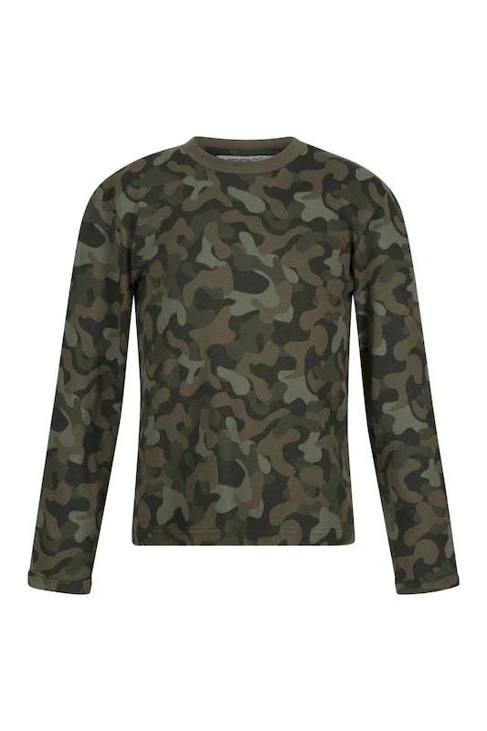 商品Regatta|Childrens/Kids Wenbie III Camo Long-Sleeved T-Shirt,价格¥147,第1张图片