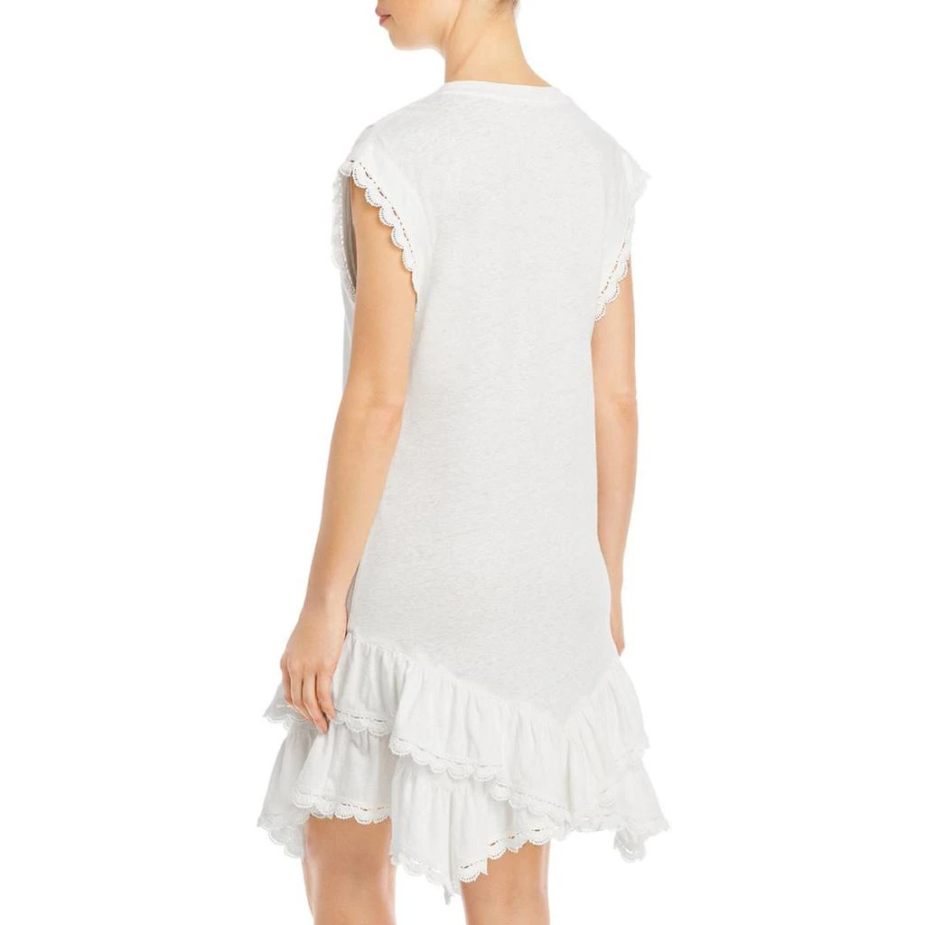 商品Derek Lam|Derek Lam 10 Crosby Womens Jay Linen Blend Ruffled T-Shirt Dress,价格¥568,第2张图片详细描述