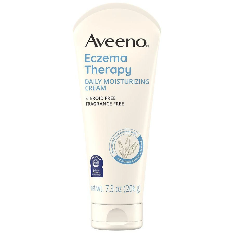 商品Aveeno|Eczema Therapy Daily Soothing Body Cream, Steroid-Free Fragrance-Free,价格¥102,第1张图片