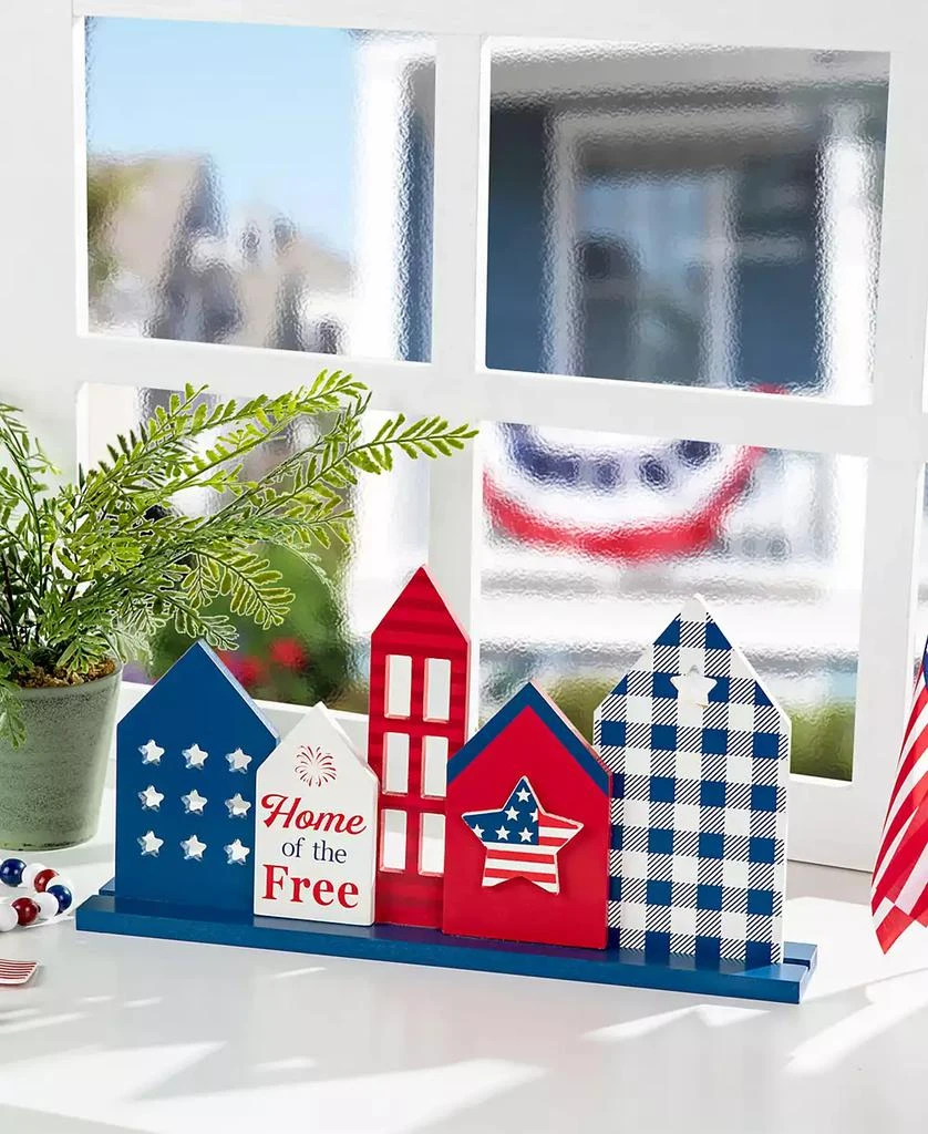 商品Glitzhome|16" L Wooden Patriotic, Americana House Table Decor,价格¥201,第5张图片详细描述