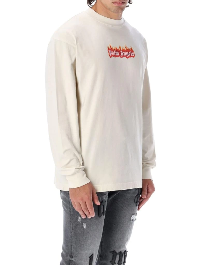 商品Palm Angels|Palm Angels Burning Logo Classic L/s Tee,价格¥2379,第2张图片详细描述