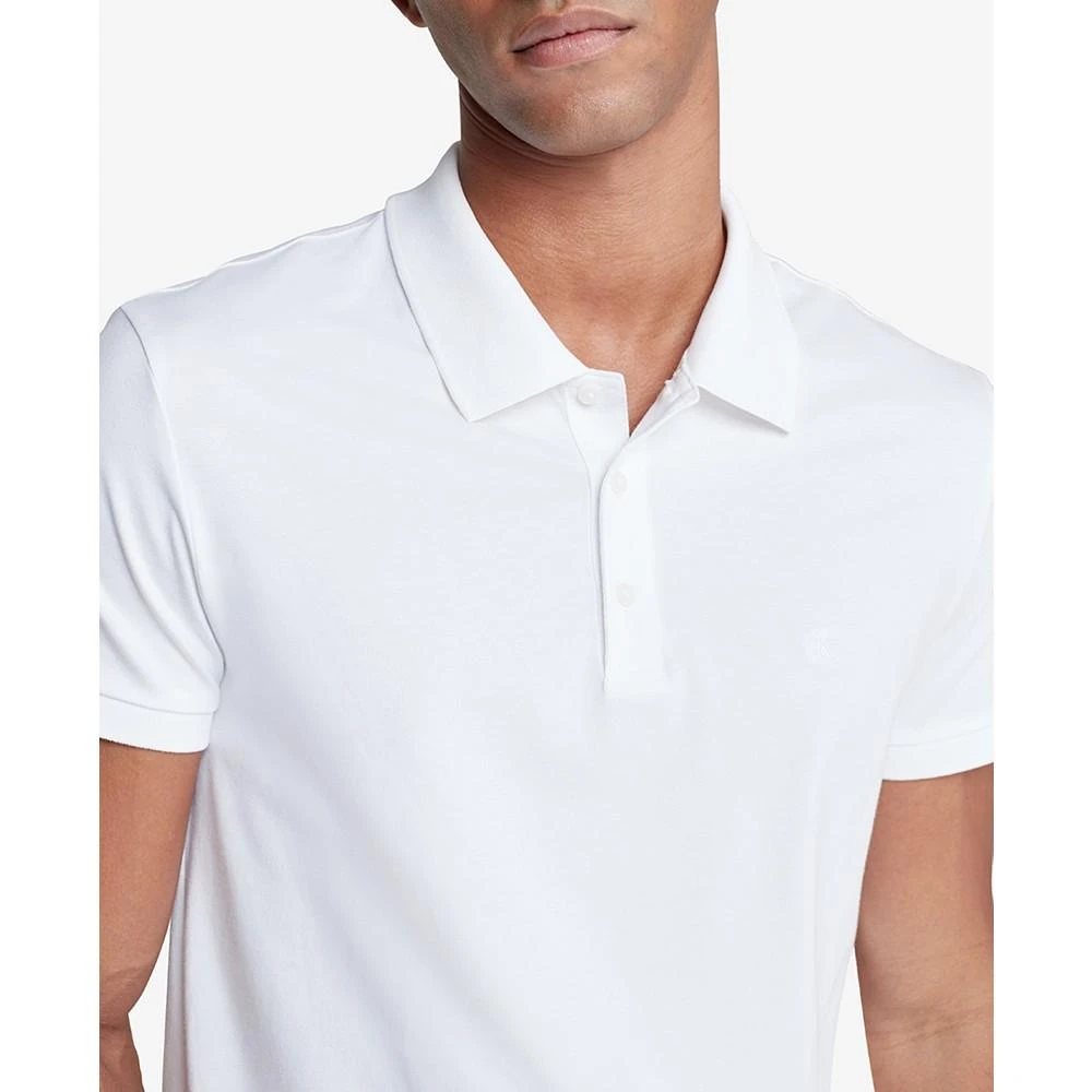 商品Calvin Klein|Men's Slim-Fit Monogram Logo Polo Shirt,价格¥183,第4张图片详细描述