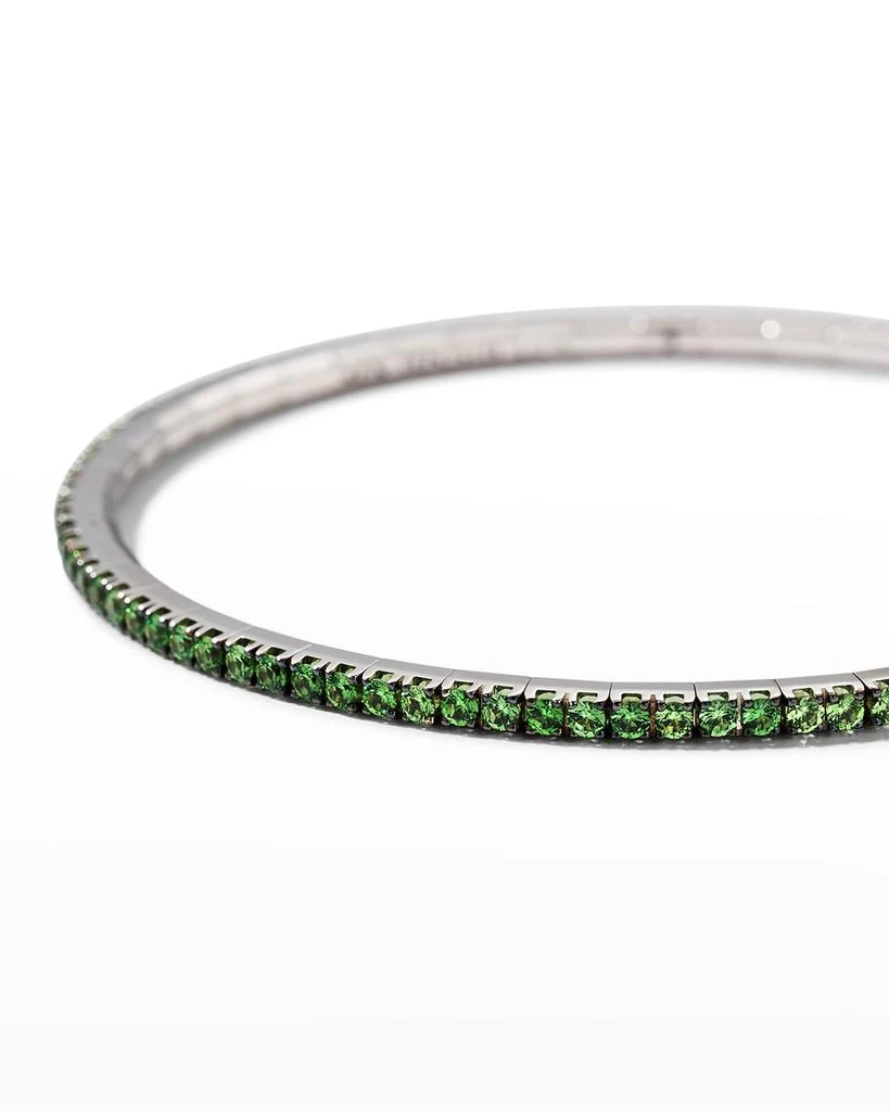 商品EXTENSIBLE|White Gold Stretch Tsavorite with Black Rhodium Tennis Bracelet,价格¥41072,第3张图片详细描述