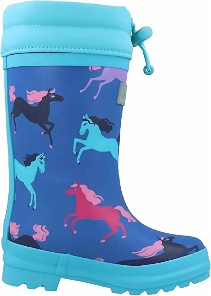 商品Hatley|Hatley - Boy's Prancing Horses Sherpa Lined Rain Boots,价格¥434,第2张图片详细描述