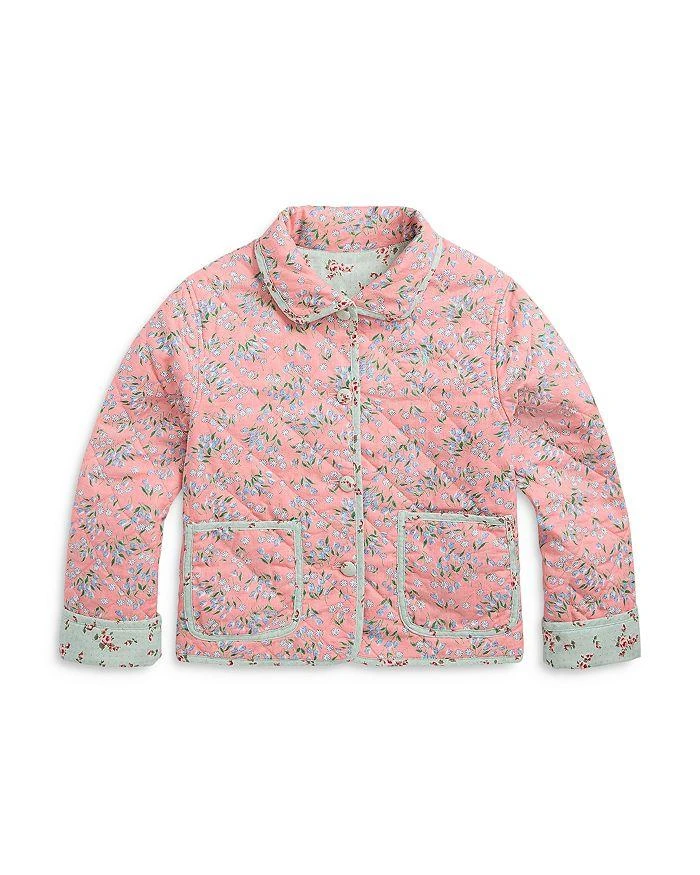 商品Ralph Lauren|Girls' Floral Reversible Linen-Cotton Jacket - Little Kid, Big Kid,价格¥526,第1张图片