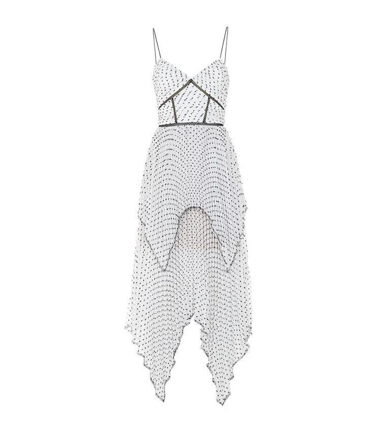 商品Self Portrait|Plumetis Tiered Midi Dress,价格¥3362,第1张图片