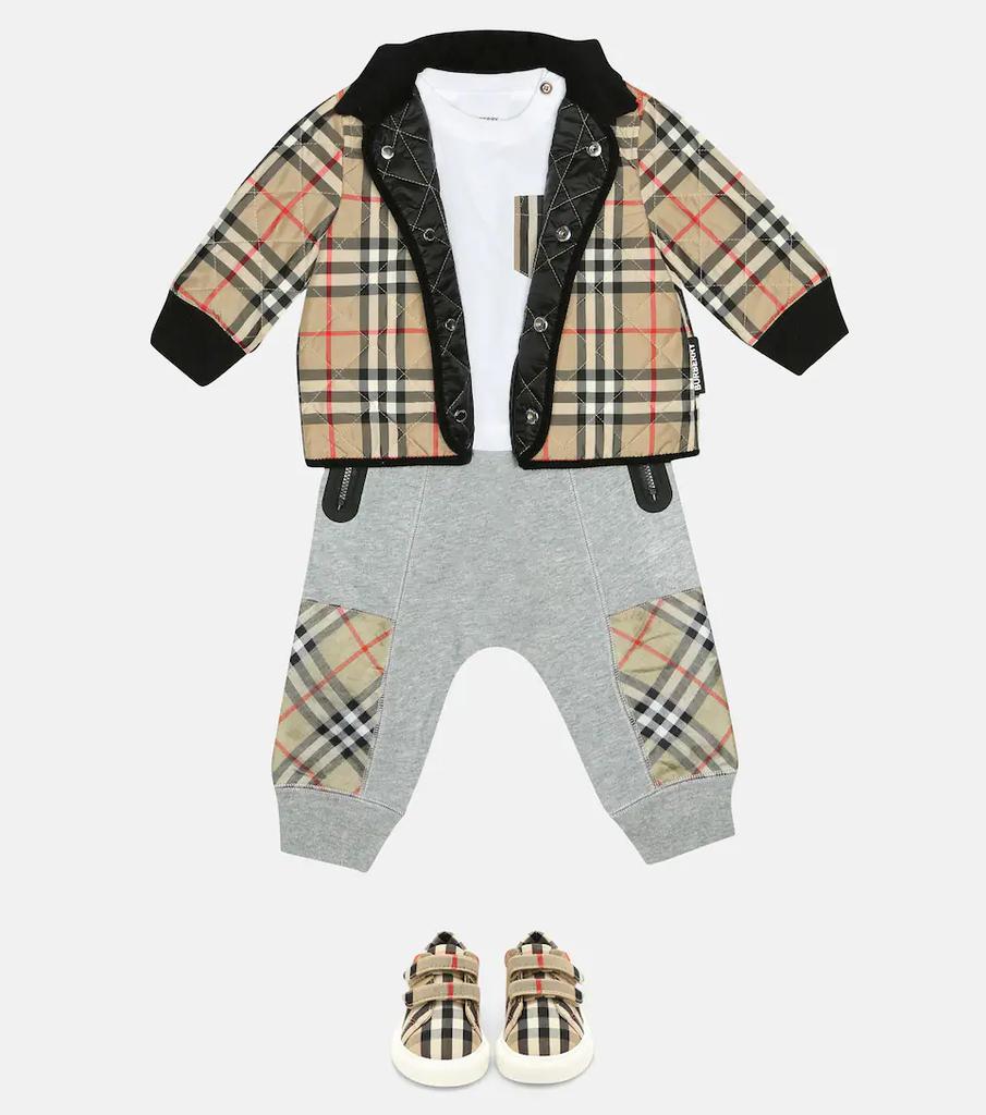 Baby checked quilted jacket商品第2张图片规格展示