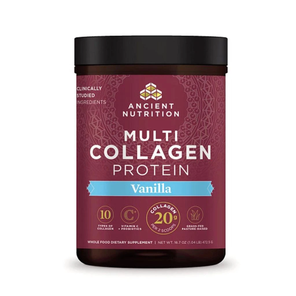 商品Ancient Nutrition|Multi Collagen Protein Spring ’24 Postcard | Powder Vanilla (45 Servings),价格¥402,第1张图片