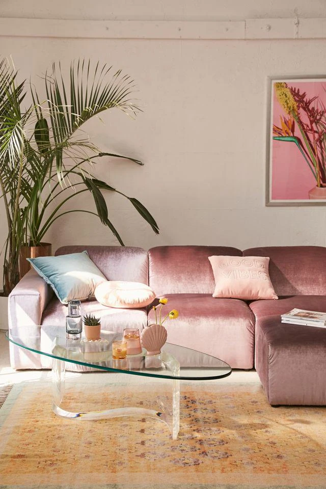 商品Urban Outfitters|Modular Velvet Sofa,价格¥3729,第1张图片