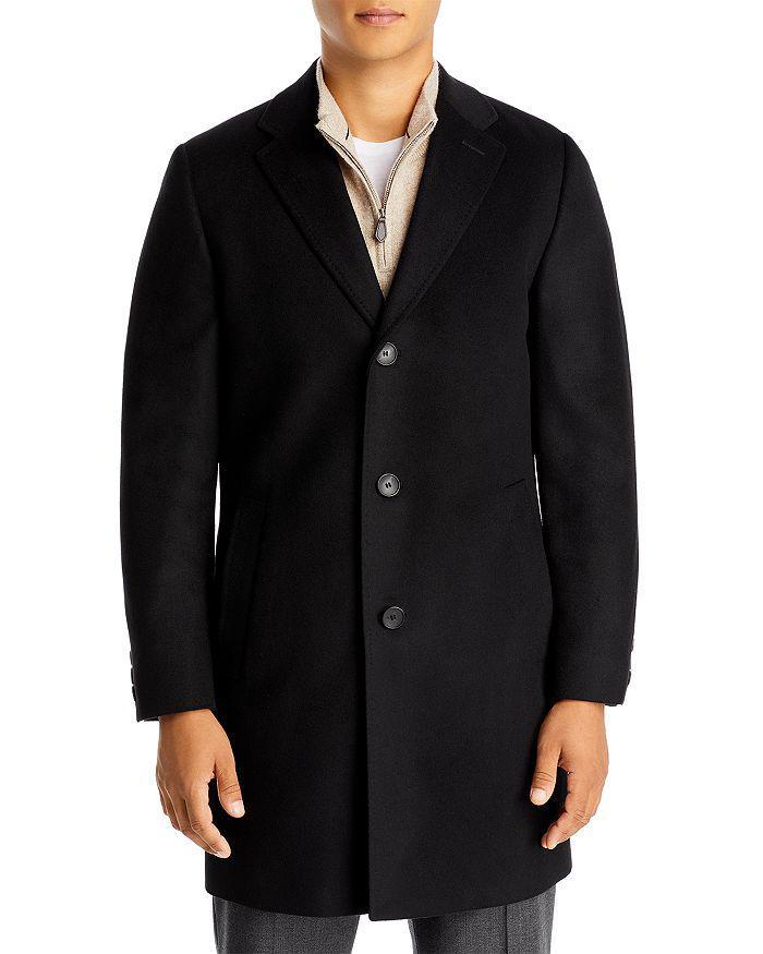 商品Hugo Boss|Jared Wool & Cashmere Classic Fit Topcoat,价格¥4719,第5张图片详细描述
