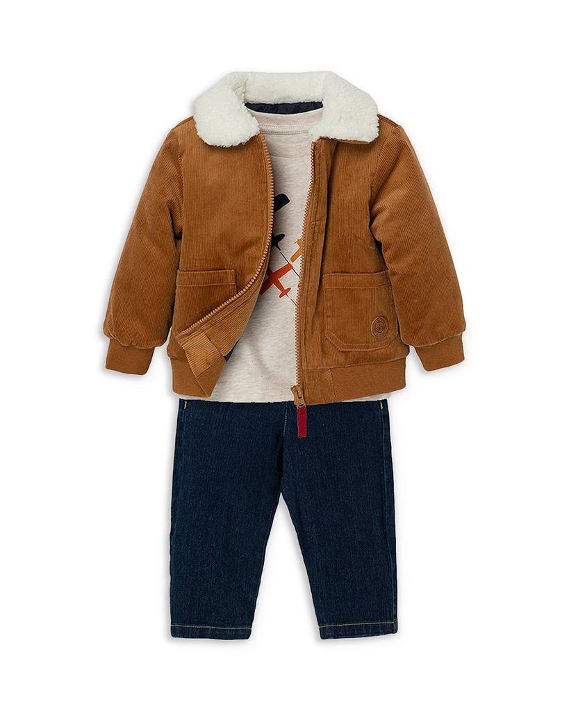 Boys' Corduroy Jacket, Airplane Tee & Jeans Set - Baby商品第3张图片规格展示
