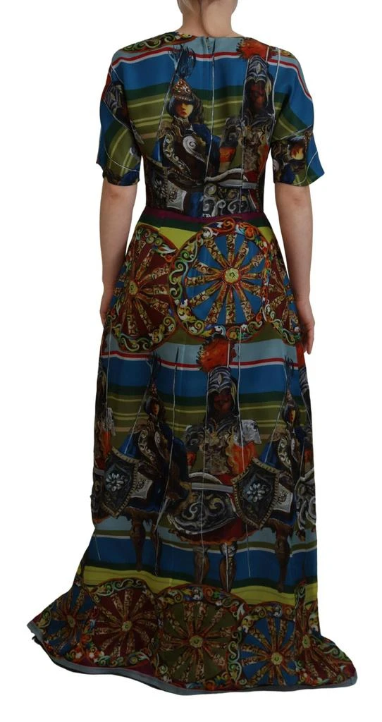 商品Dolce & Gabbana|Multicolor Sicily Silk A-line Long Gown Dress,价格¥9722,第3张图片详细描述