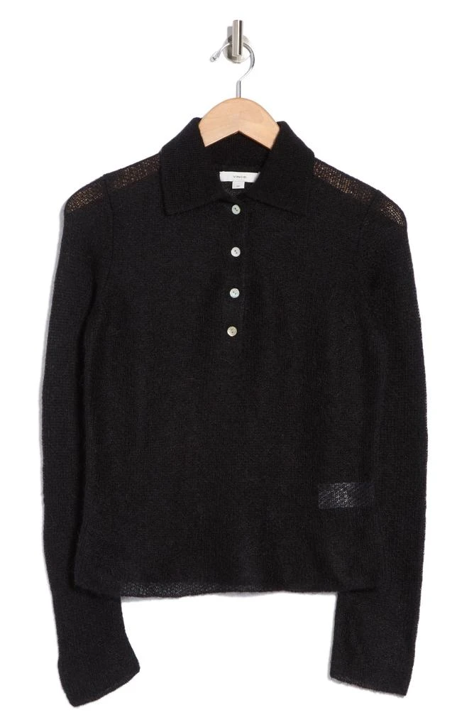 商品Vince|Brushed Polo Sweater,价格¥691,第3张图片详细描述